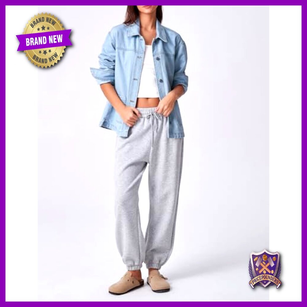 Oversized Denim Jacket Shacket Button Down Long S… - image 3